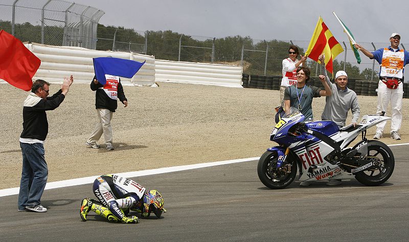 Rossi: "Las celebraciones las llevo yo haciendo desde hace diez años"