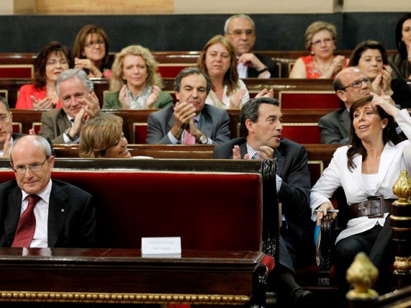 Montilla sale del Senado satisfecho por dejar clara la posición de Cataluña sobre el Constitucional