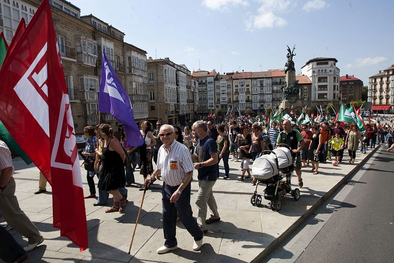 Los sindicatos cifran el seguimiento de la huelga de funcionarios vascos entre el 55% y el 75%