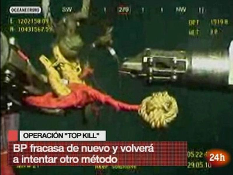 BP declara fracasado el último intento para controlar el vertido del Golfo de México