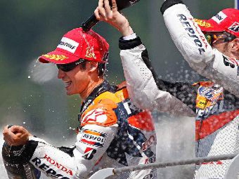 Pedrosa se pone segundo en la general