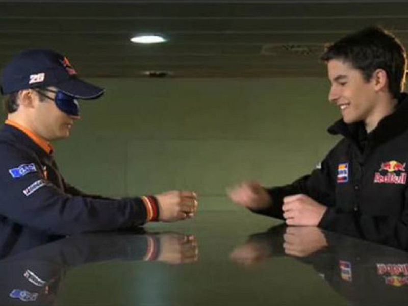 Pedrosa y Márquez, en una competición especial