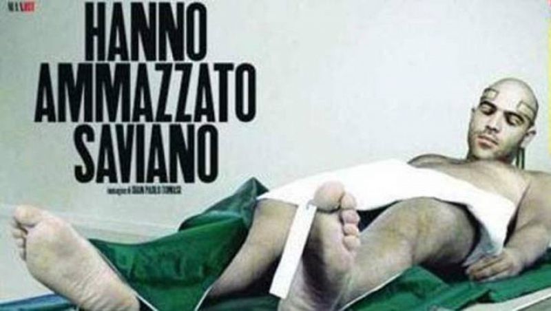 Una revista italiana muestra el 'cadáver' del periodista Roberto Saviano