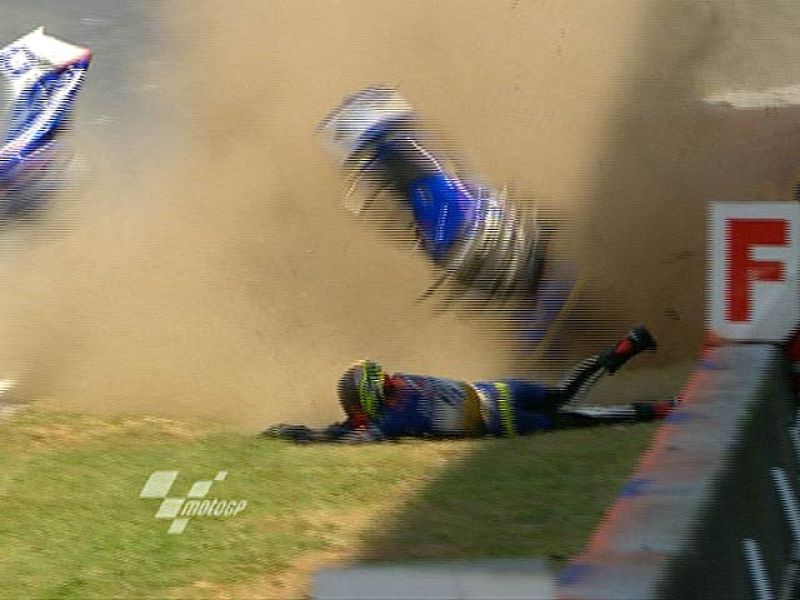 Espeluznante accidente de Carmelo Morales