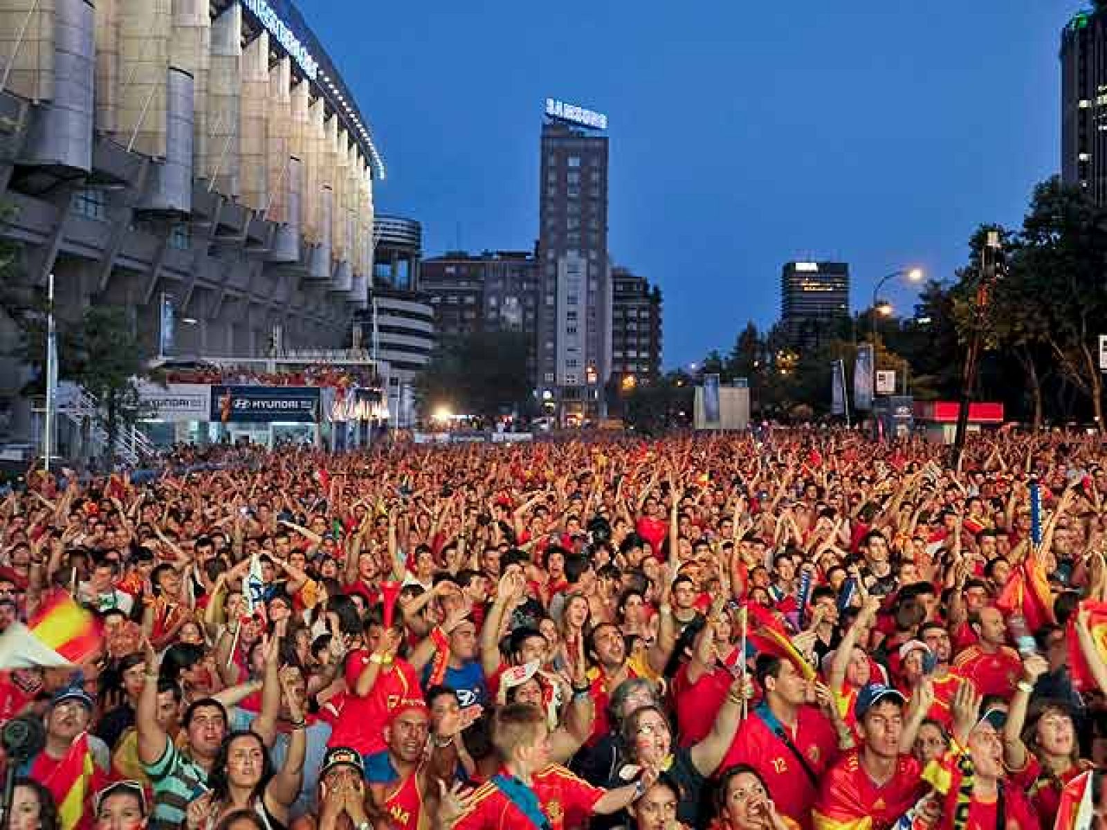 España celebra el pase a la final | Ver
