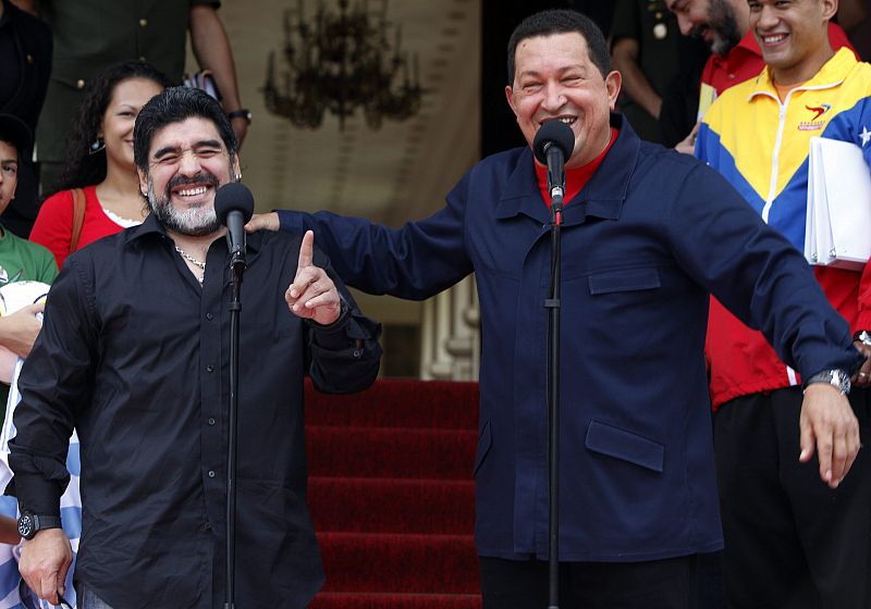 Maradona, de Hugo Chávez a Fidel Castro