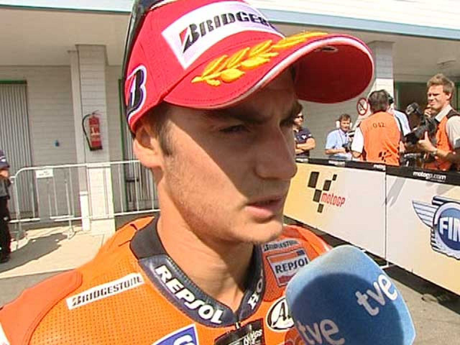 Dani Pedrosa, ha afirmado después de lograr la 'pole' de Brno que espera hacer una buena carrera mientras que espera que no llueva.