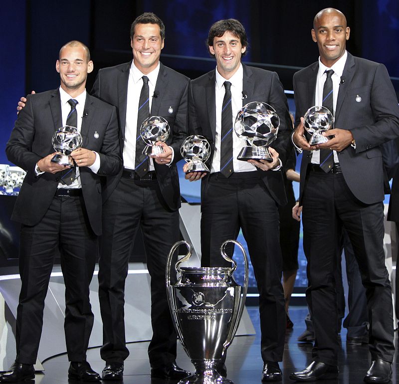 El Inter copa los premios a los mejores jugadores de la Champions 2009-2010