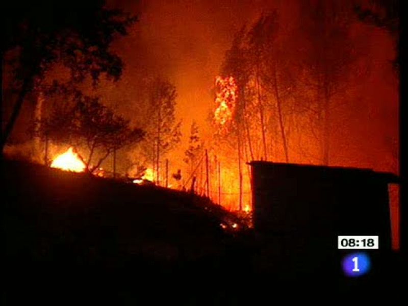 Tres grandes incendios obligan a desalojar a varias familias en el sur de Valencia