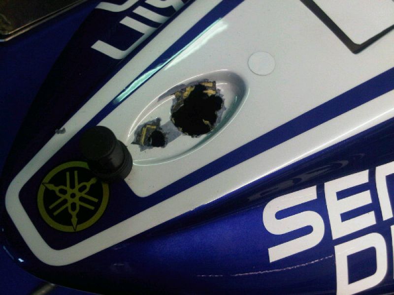 Roban la cámara giroscópica de Valentino Rossi