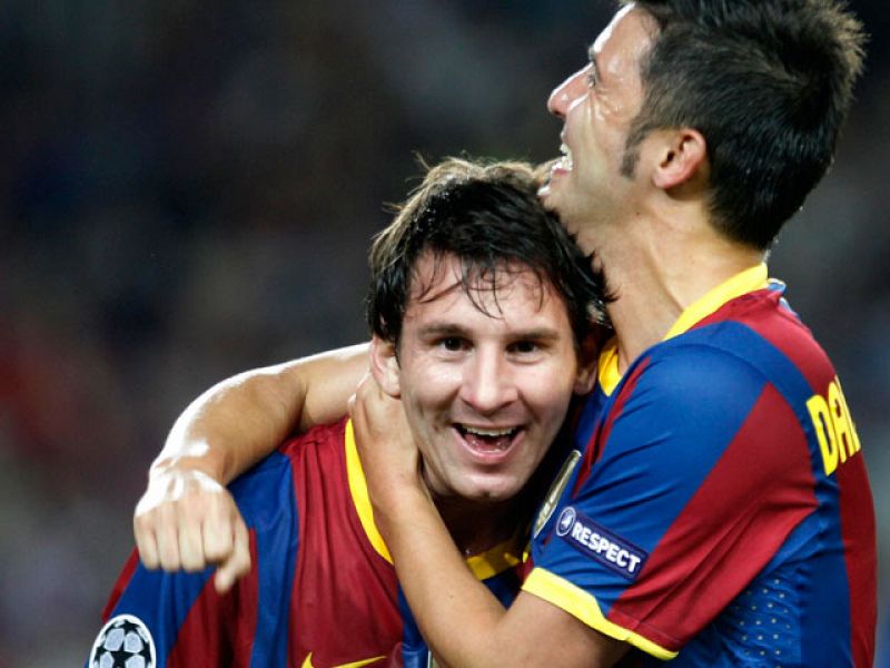 Messi, máximo goleador del Barça en Champions