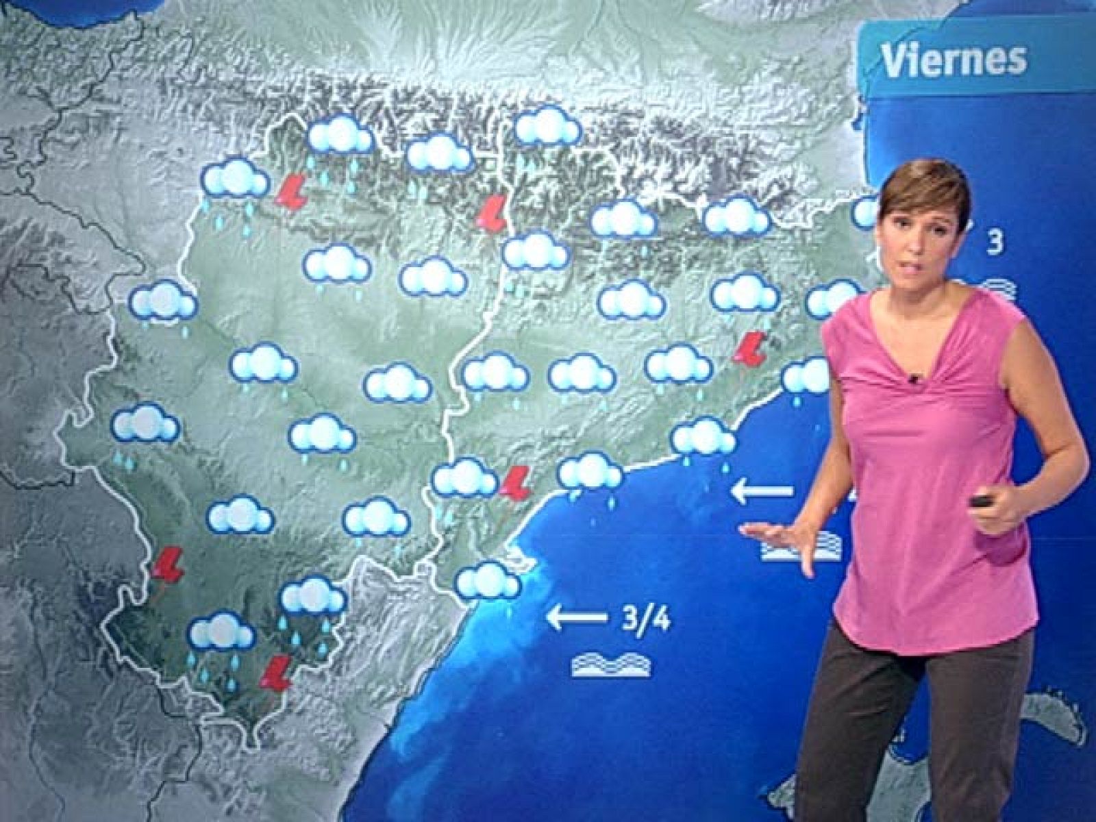El Tiempo - Tormentas en el centro y noreste de la Península y temperaturas en moderado descenso - 16/09/10 - El tiempo | Ver