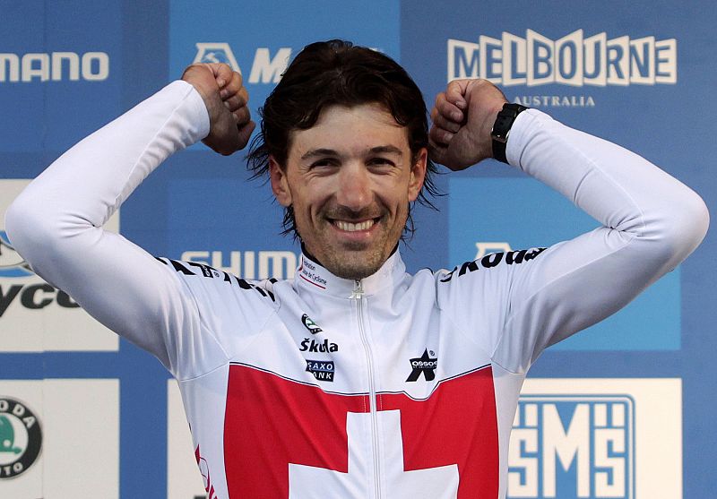 El suizo Fabian Cancellara, campeón del mundo contrarreloj por cuarta vez