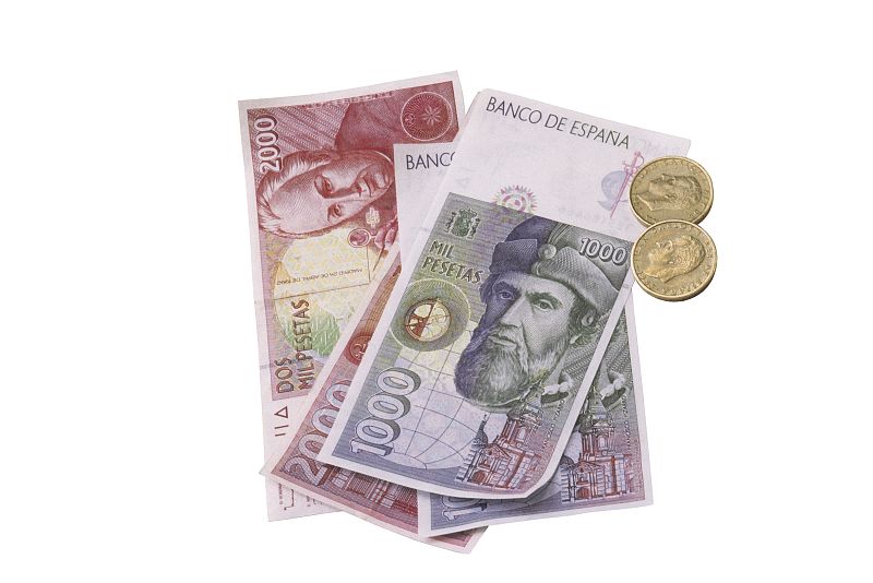 Los españoles conservan 1.728 millones de euros en pesetas sin cambiar
