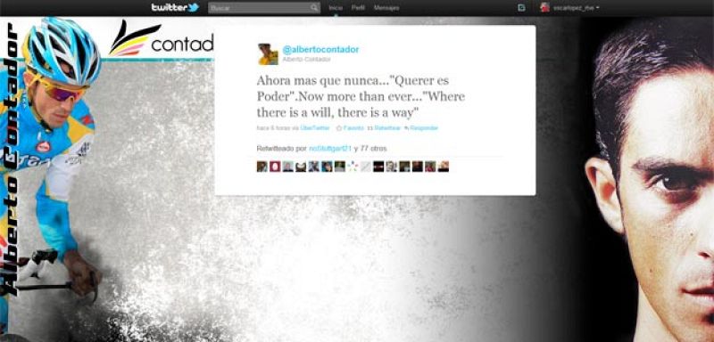 Contador: "Querer es poder"