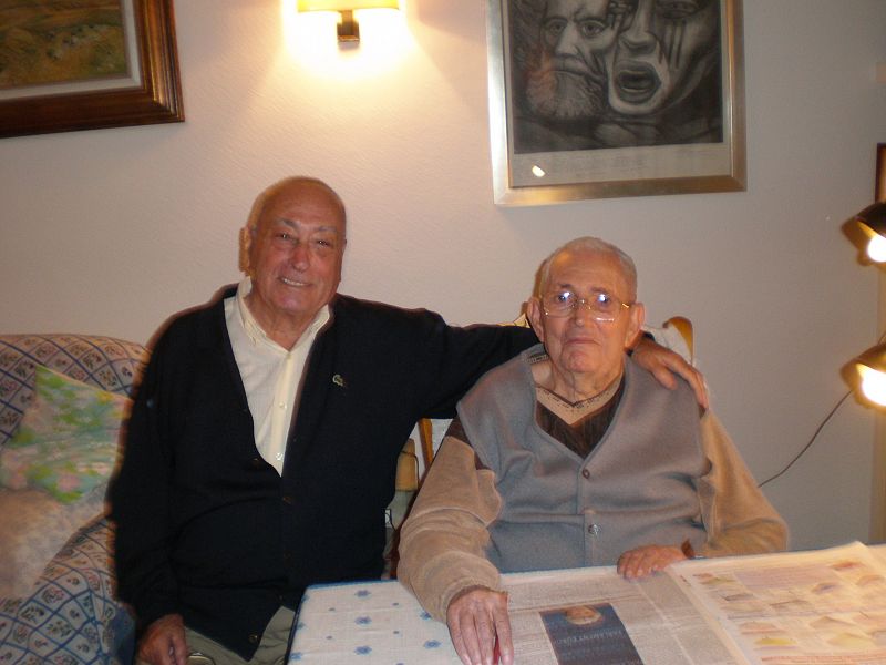 La última fotografía con vida de Marcelino Camacho fue en su casa con Nicolás Redondo