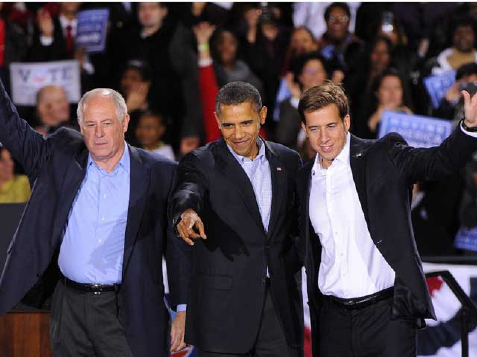 Obama interviene en seis mítines