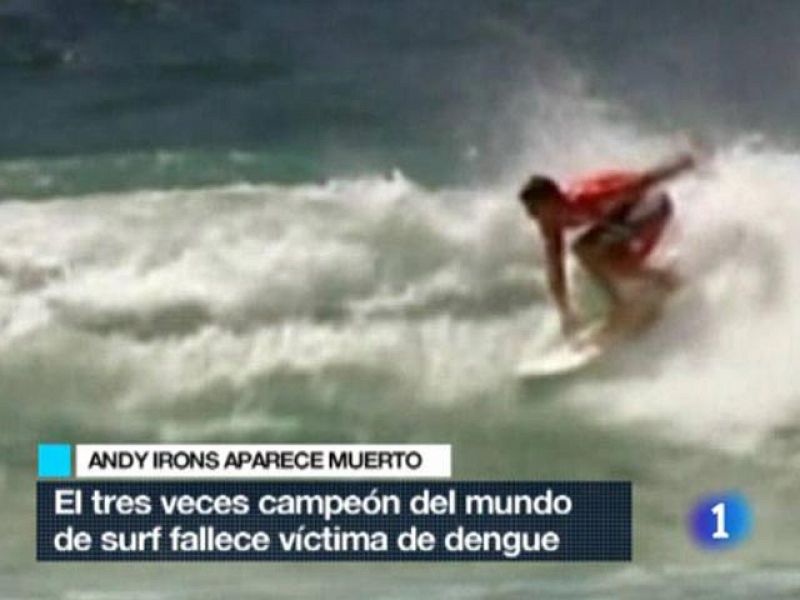 Hallan muerto al tricampen de surf Andy Irons, vctima de dengue