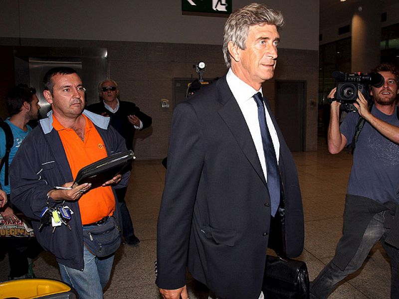 Pellegrini ya está en Málaga con los jeques