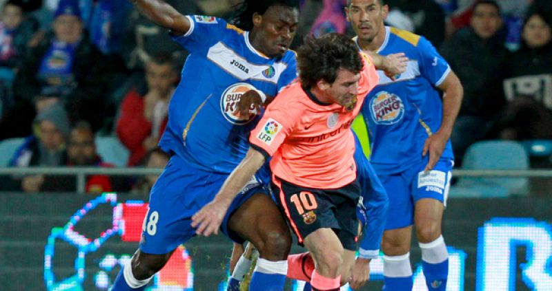 El Barcelona prolonga su racha en el Coliseum al son de Messi