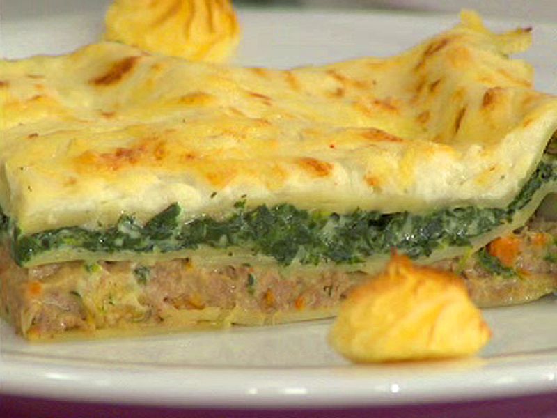 Lasaña de carne con pastel de patata (18/11/10)