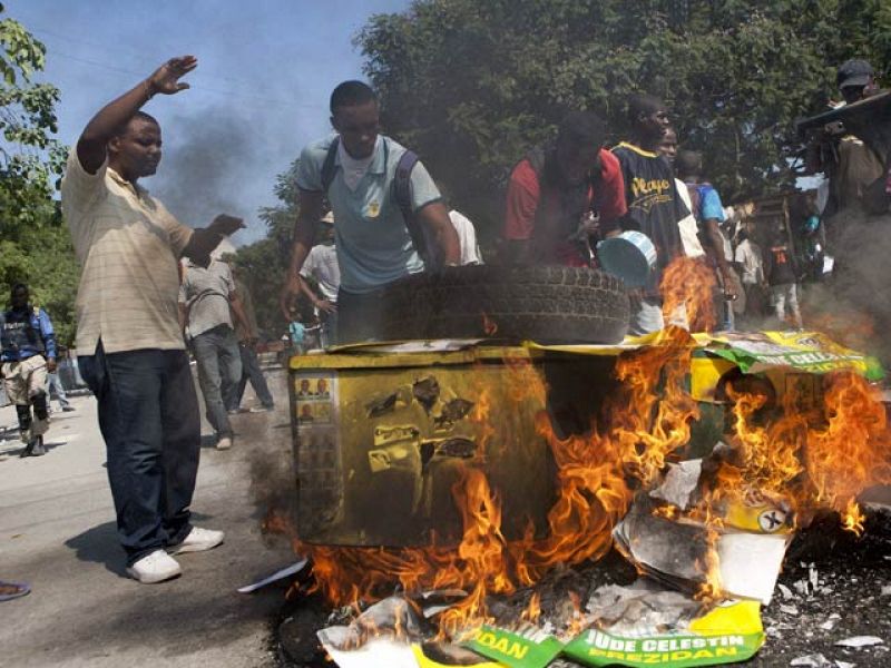 Las protestas contra los cascos azules por el cólera se trasladan a la capital de Haití