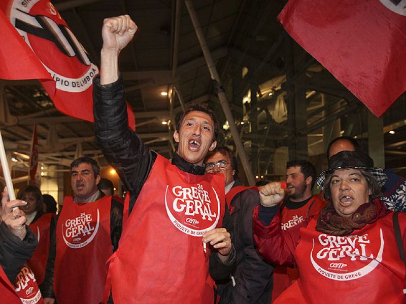 Los sindicatos portugueses buscan paralizar este miércoles el país contra los ajustes