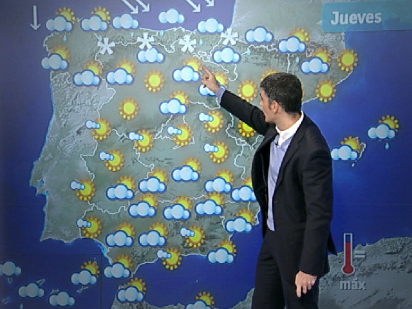 El Tiempo - Se extiende a toda la península el frente frío - 25/11/10 - El tiempo | Ver