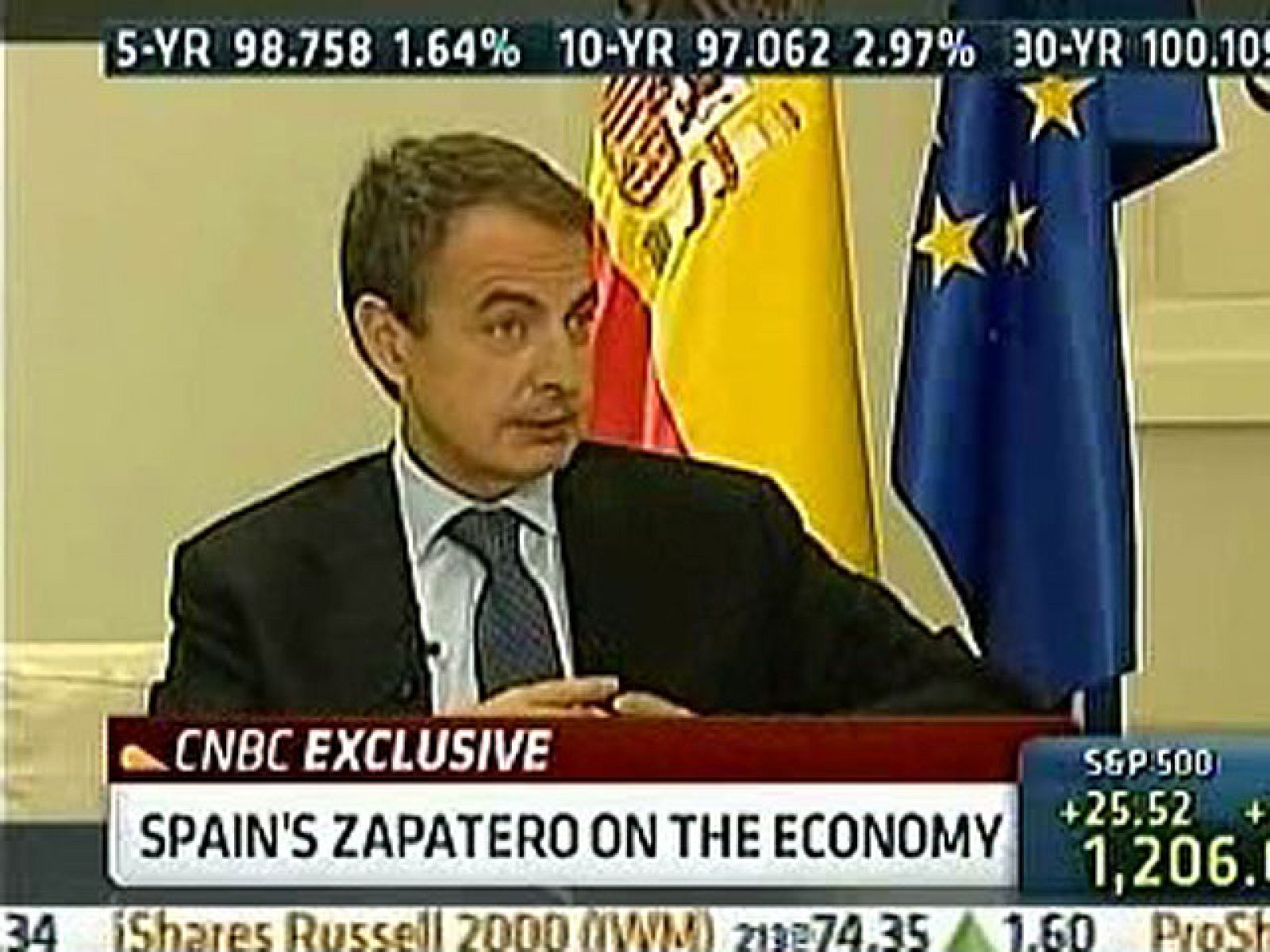 Zapatero dice en una entrevista en la NBC que España crecerá en 2011 | Ver