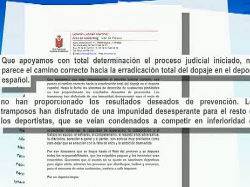 Carta abierta de los atletas contra "la impunidad de los tramposos"