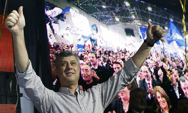 El primer ministro Thaci se declara vencedor en las elecciones legislativas de Kosovo