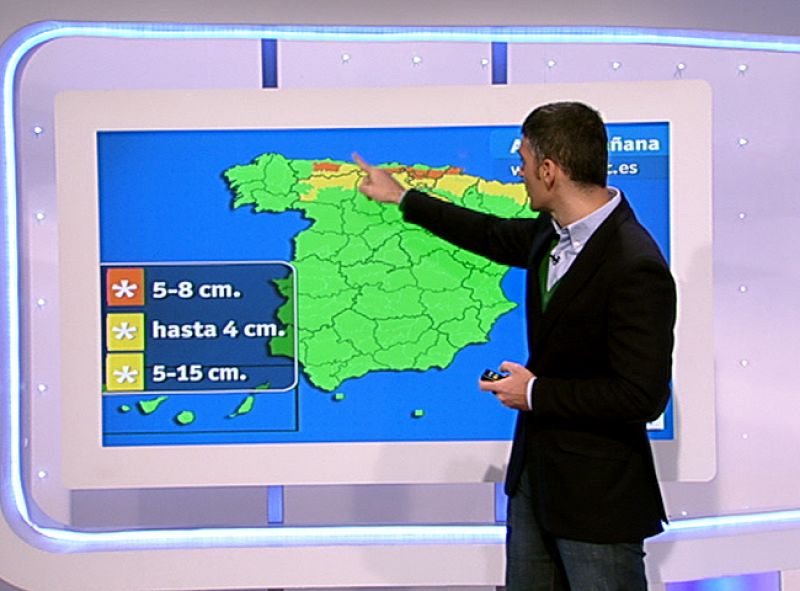 Cinco comunidades autónomas permanecen en alerta amarilla por frío, viento y lluvias