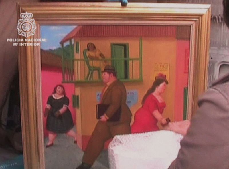 La policía recupera las obras de Picasso, Botero, Saura y Chillida robadas en Getafe