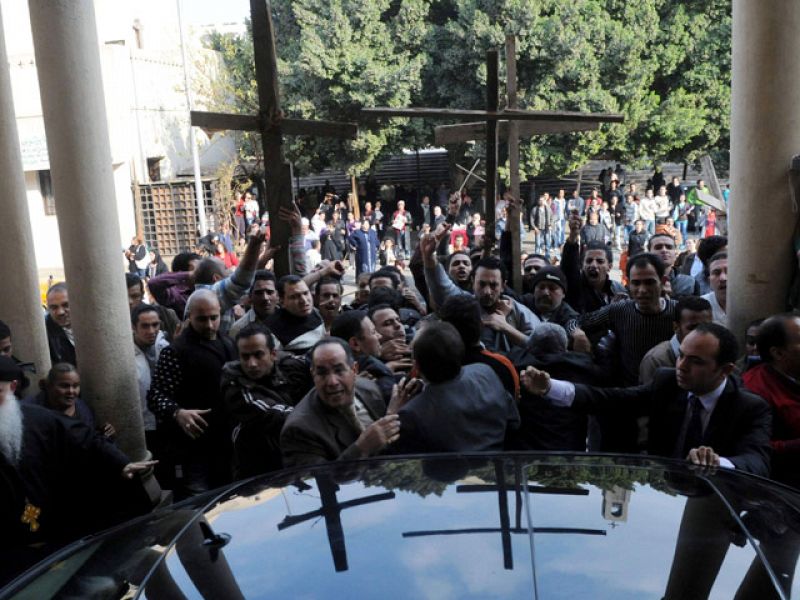Cientos de personas se manifiestan en Egipto para exigir una mayor protección a los cristianos