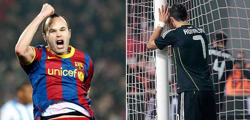 Barcelona y Real Madrid, separados por un abismo de cuatro puntos