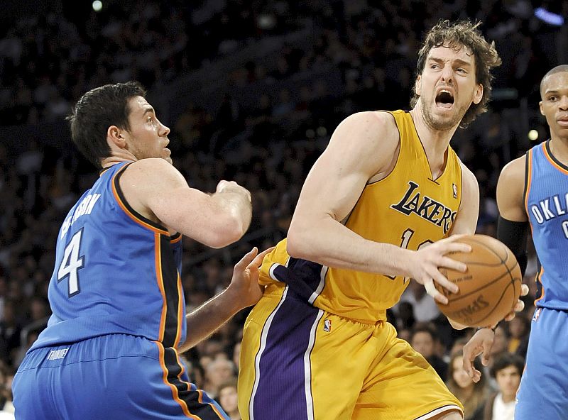 Los Lakers frenan a los Thunder