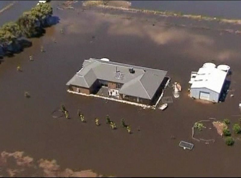 Las lluvias en Australia anegan medio centenar de casas y dejan más de 2,5 millones de afectados