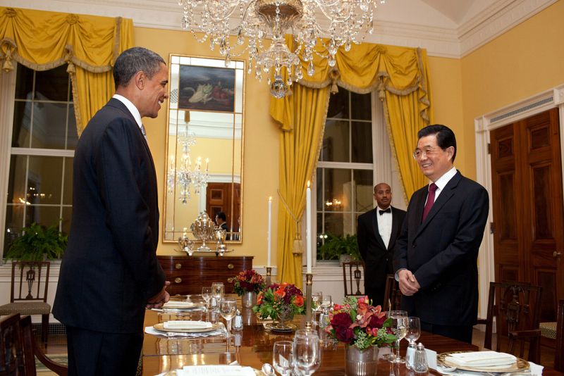 Obama y Hu, una cena con el mundo como menú