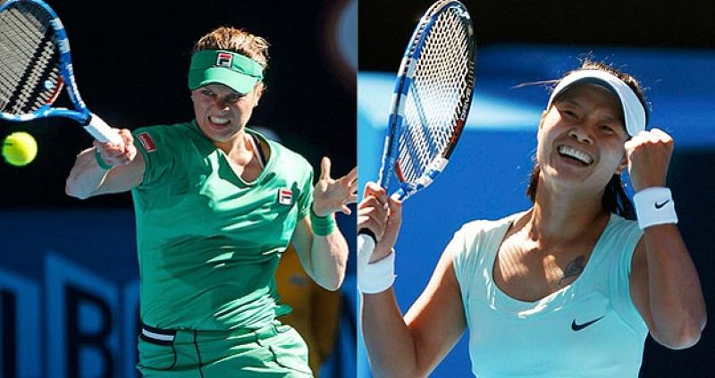 La china Na Li y la belga Clijsters juegan la final de chicas en Australia