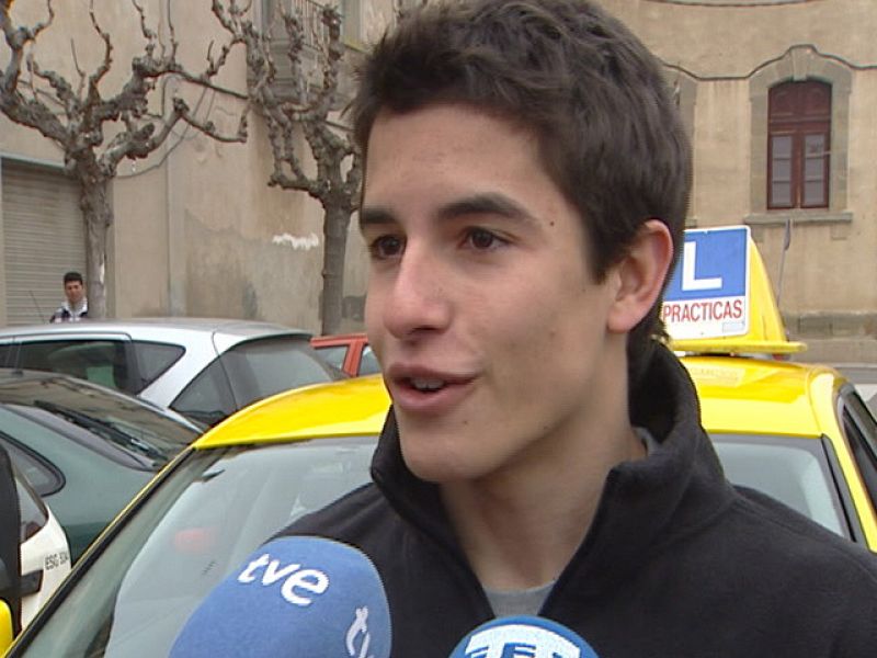 Marc Márquez, aprendiz sobre cuatro ruedas