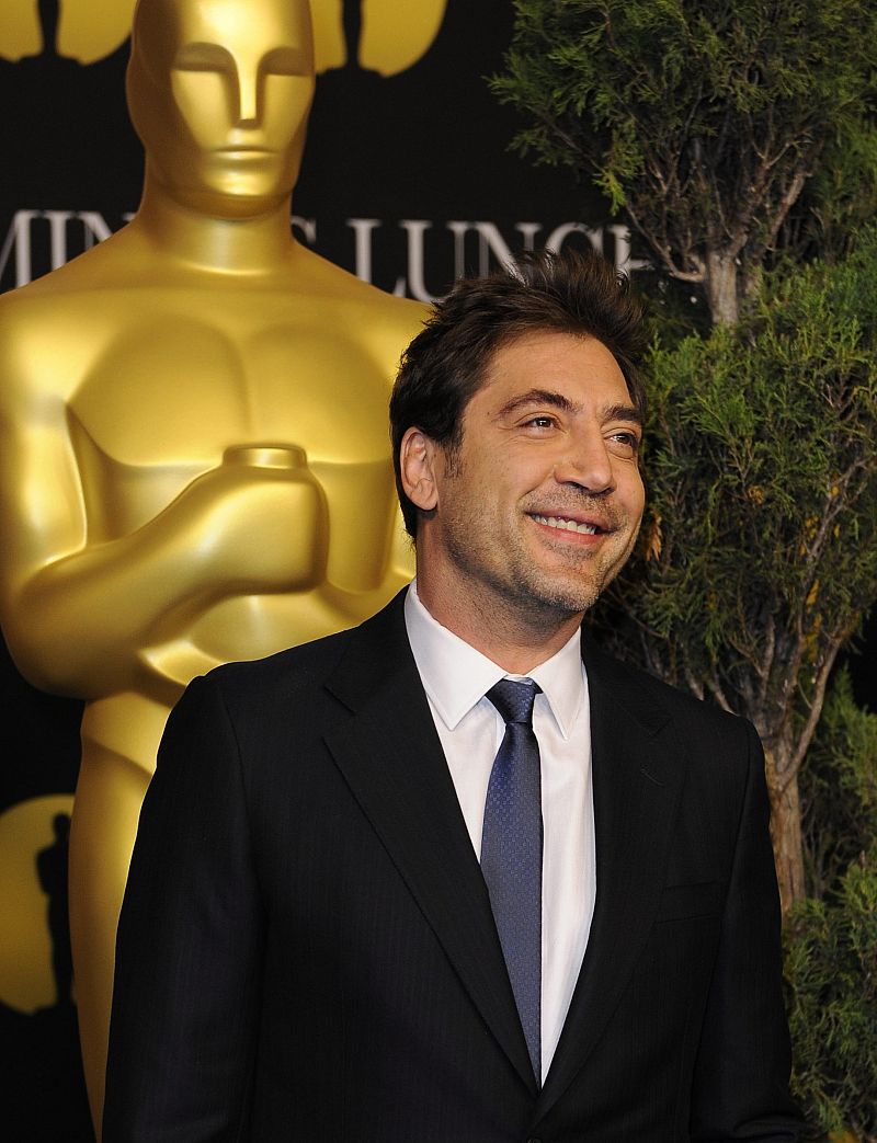 Javier Bardem, con el Goya debajo del brazo a la gala de los Oscar