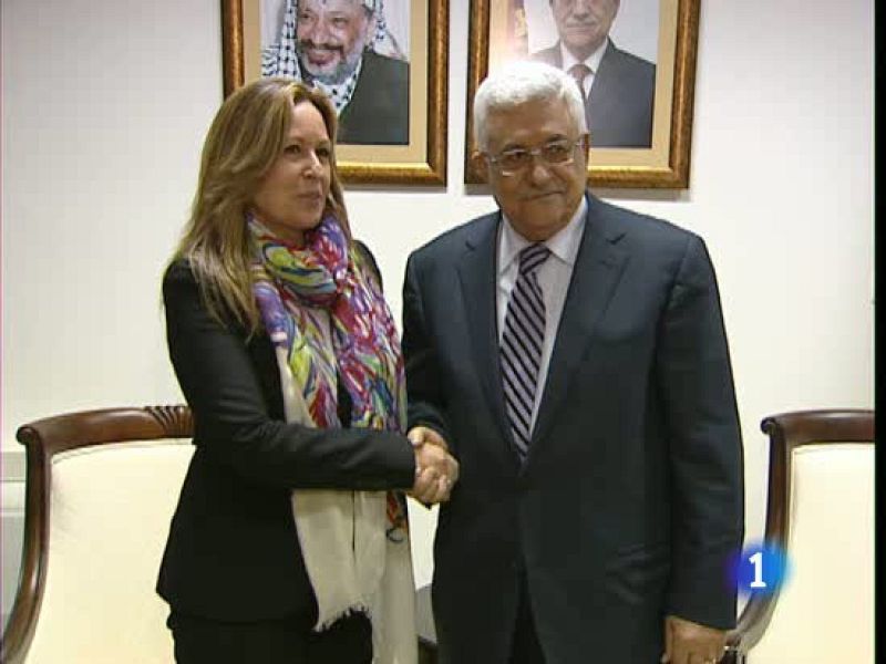 Trinidad Jiménez dice en Ramala que 2011 será un año clave para el estado palestino