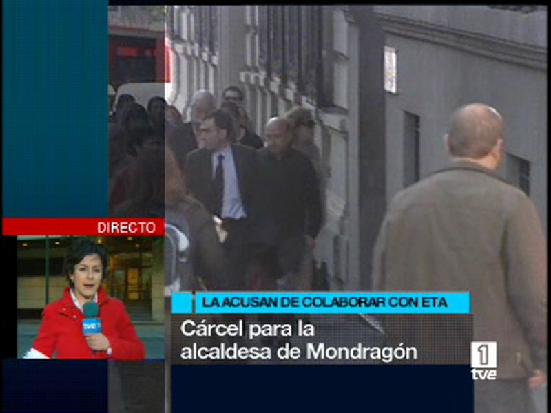Garzón ordena prisión incondicional para la alcaldesa de Mondragón por colaborar con ETA