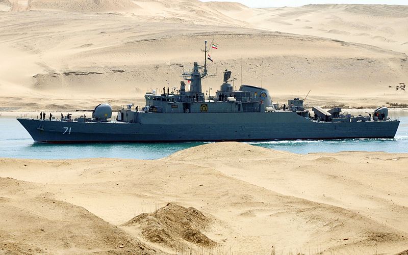 Los dos barcos de guerra iraníes entran en el Mediterráneo tras atravesar el Canal de Suezz