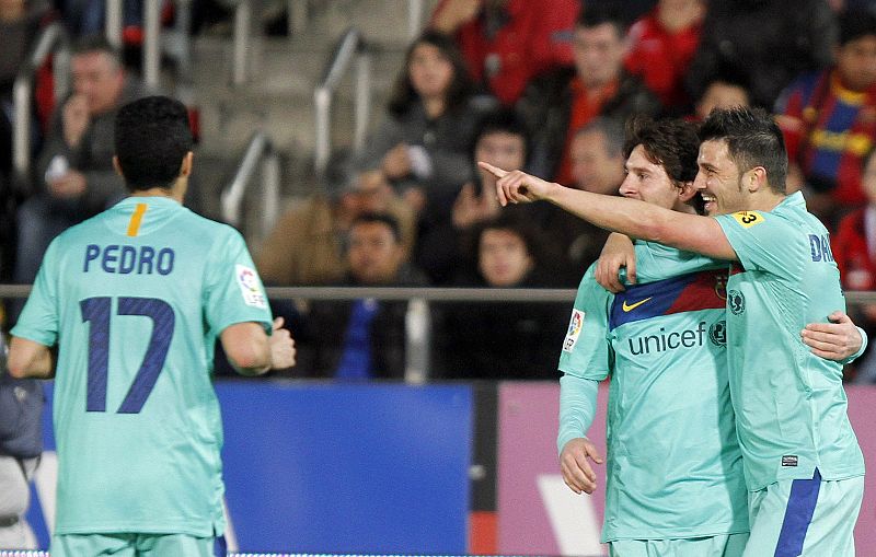 Messi, Villa y Pedro, los tres tenores del Barça