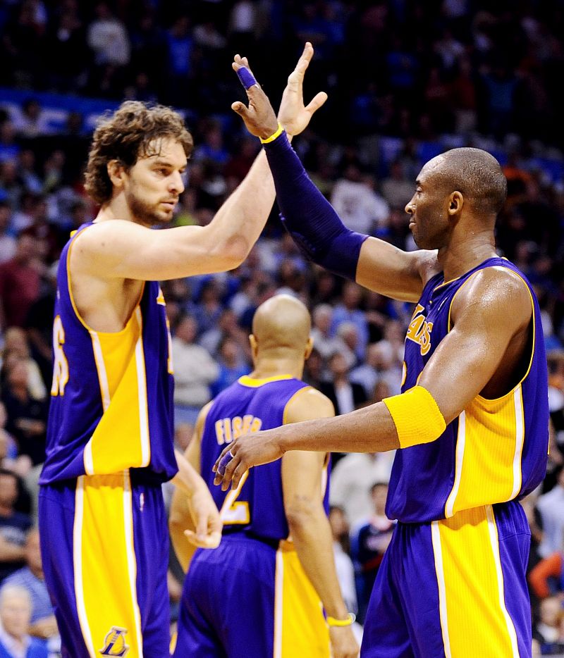Bryant y Gasol llevan a los Lakers al triunfo ante Oklahoma (90-87)