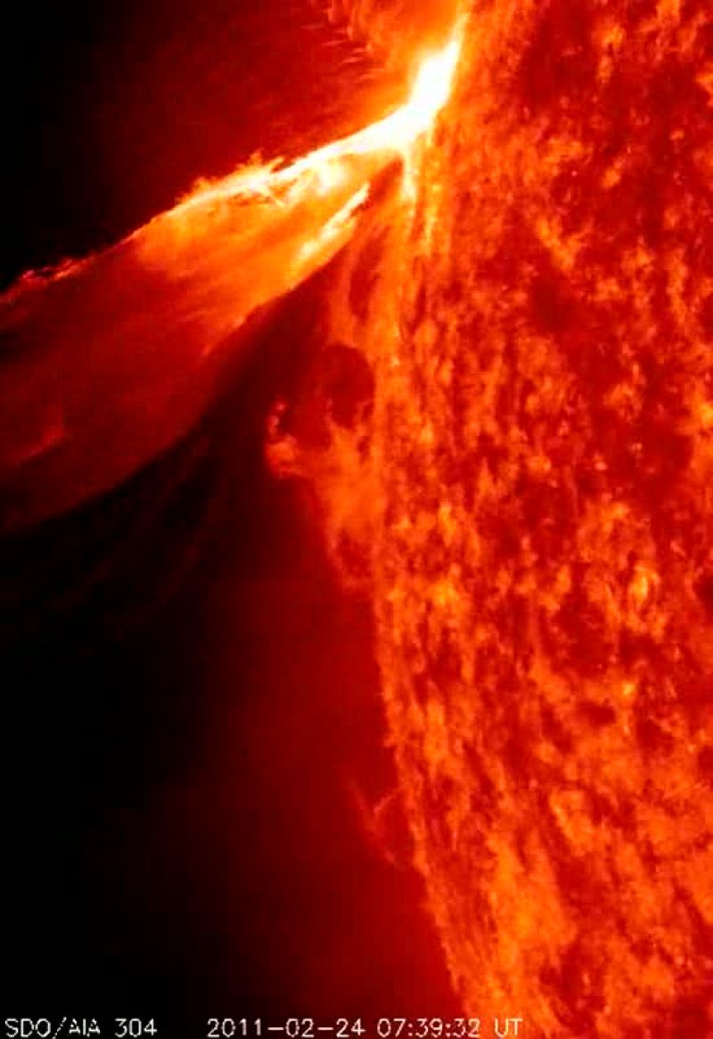 Una gigantesca llamarada solar en HD