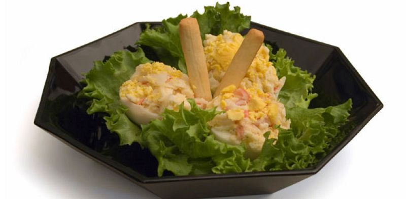 Bizcocho sin azúcar, falso paté de centollo y chucherías (04/03/11)