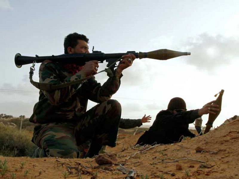 Los rebeldes resisten dos ataques de las tropas de Gadafi en Zauiya