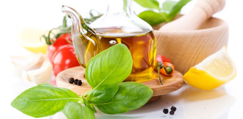 Pastas de colores, aceites de oliva de sabores y tipos de harina